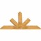 Ekena Millwork Saratoga Rough Sawn Timber Gable Bracket, Western Red Cedar, 60"W x 38"H x 2"D x 6"F, 15/12 Pitch GBW060X38X0206SAR00RWR - alternate 3